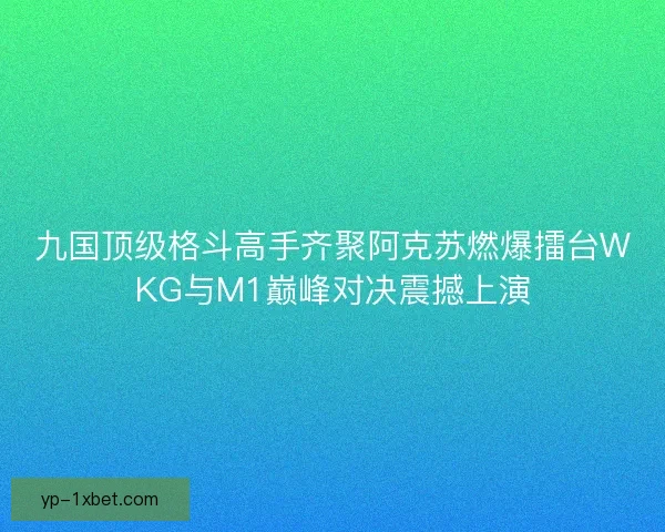 九国顶级格斗高手齐聚阿克苏燃爆擂台WKG与M1巅峰对决震撼上演